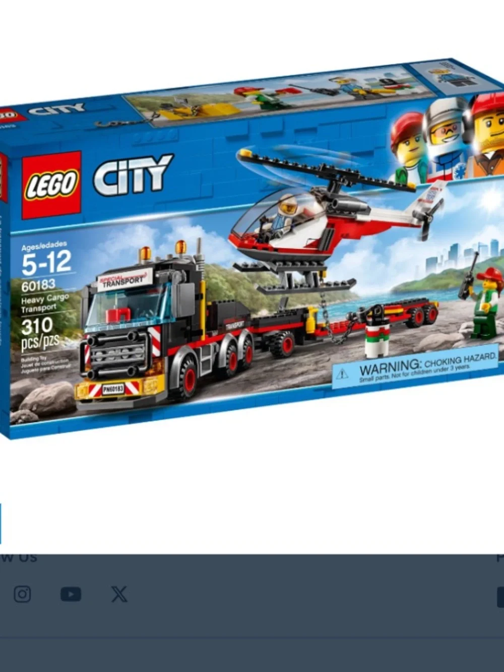Lego City Set 60183 Heavy Cargo Transport